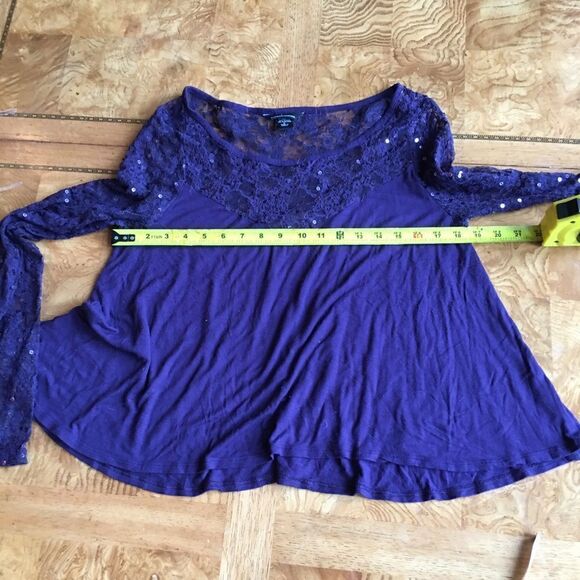 Victoria’s Secret Plum Soft Sequin Accented Top - Picture 8 of 8